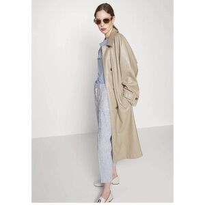 MAXMARA‎ Slim Pinstripes Cigarette Cotton Stretch Sailor chic Navy/Ivory Pants 8